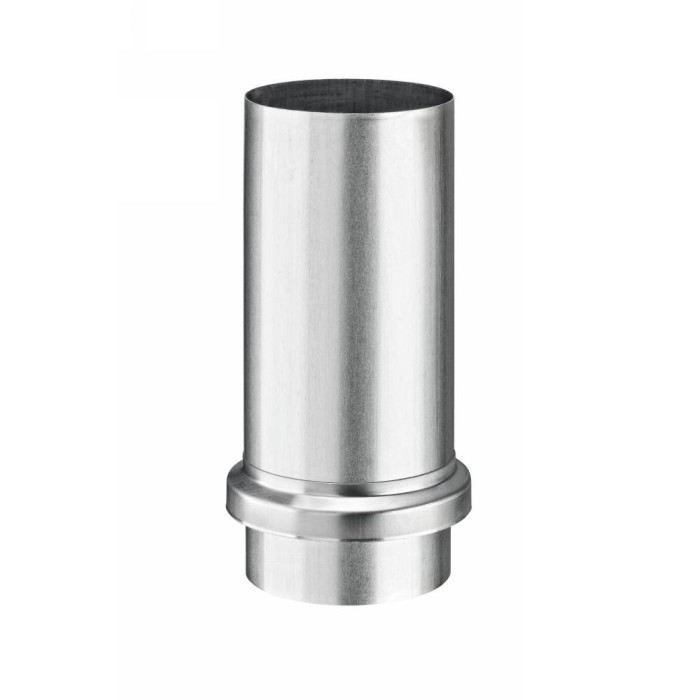 Titanzink Schiebemuffe mit Standrohrkappe DN80/116 rund