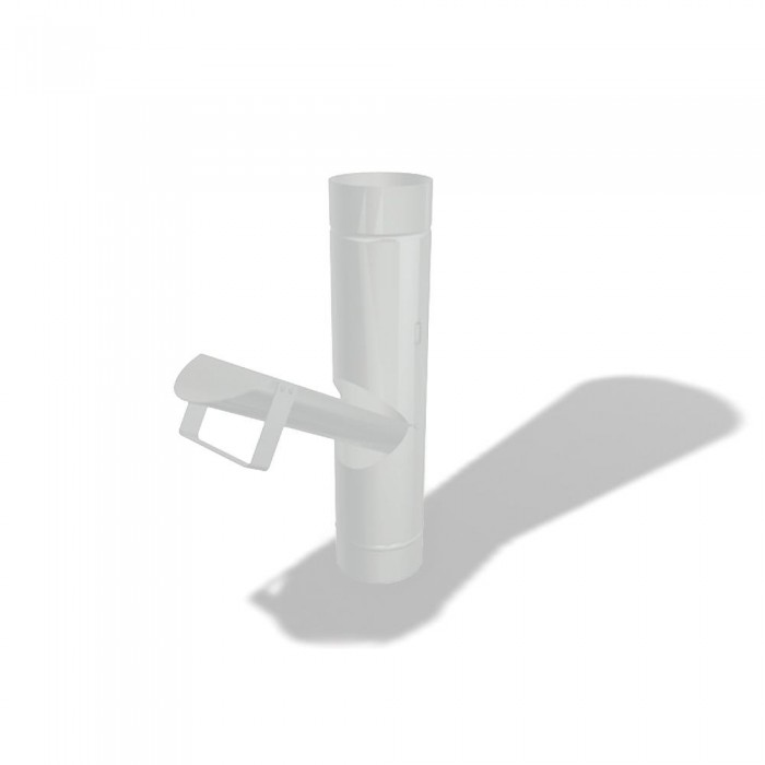 PREFA Regenklappe DN120 mit Laubsieb Blank