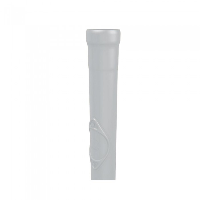 PREFA Standrohr mit Reinigung DN120 1 Meter Silbermetallic