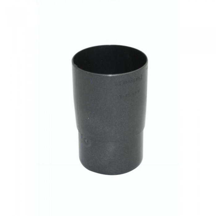Marley Rohrmuffe Rohrverbinder DN53, Strukturfarbe Anthrazit-Metallic