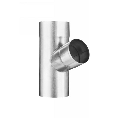 Titanzink Fallrohrabzweig DN100/DN80 seitlicher Abgang 72° Grad