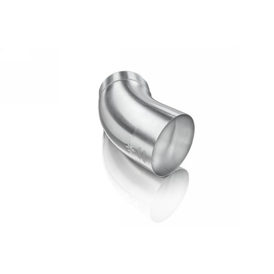 Aluminium Fallrohrbogen mit Einzug rund DN80 / 40° Grad