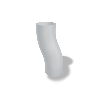 PREFA Sockelknie Etagenbogen DN100 Silbermetallic