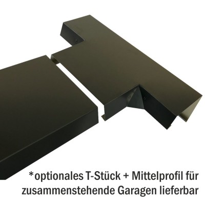 Betongaragen Randabdeckung aus Aluminium Anthrazit